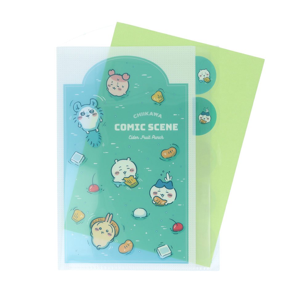 ダイカットクリアファイル 5P フルーツポンチ(使用イメージ)