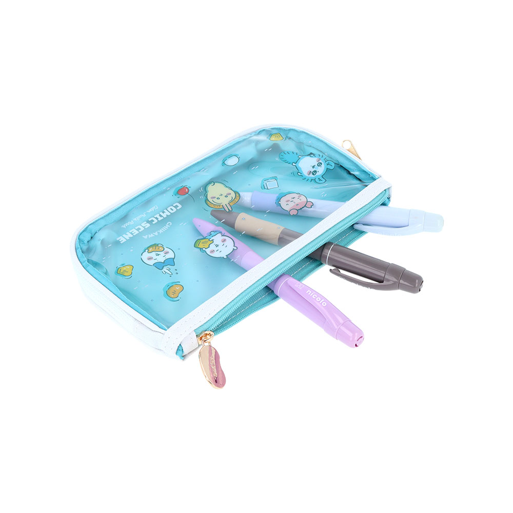 ペンケースクリアフラット フルーツポンチ(使用イメージ)