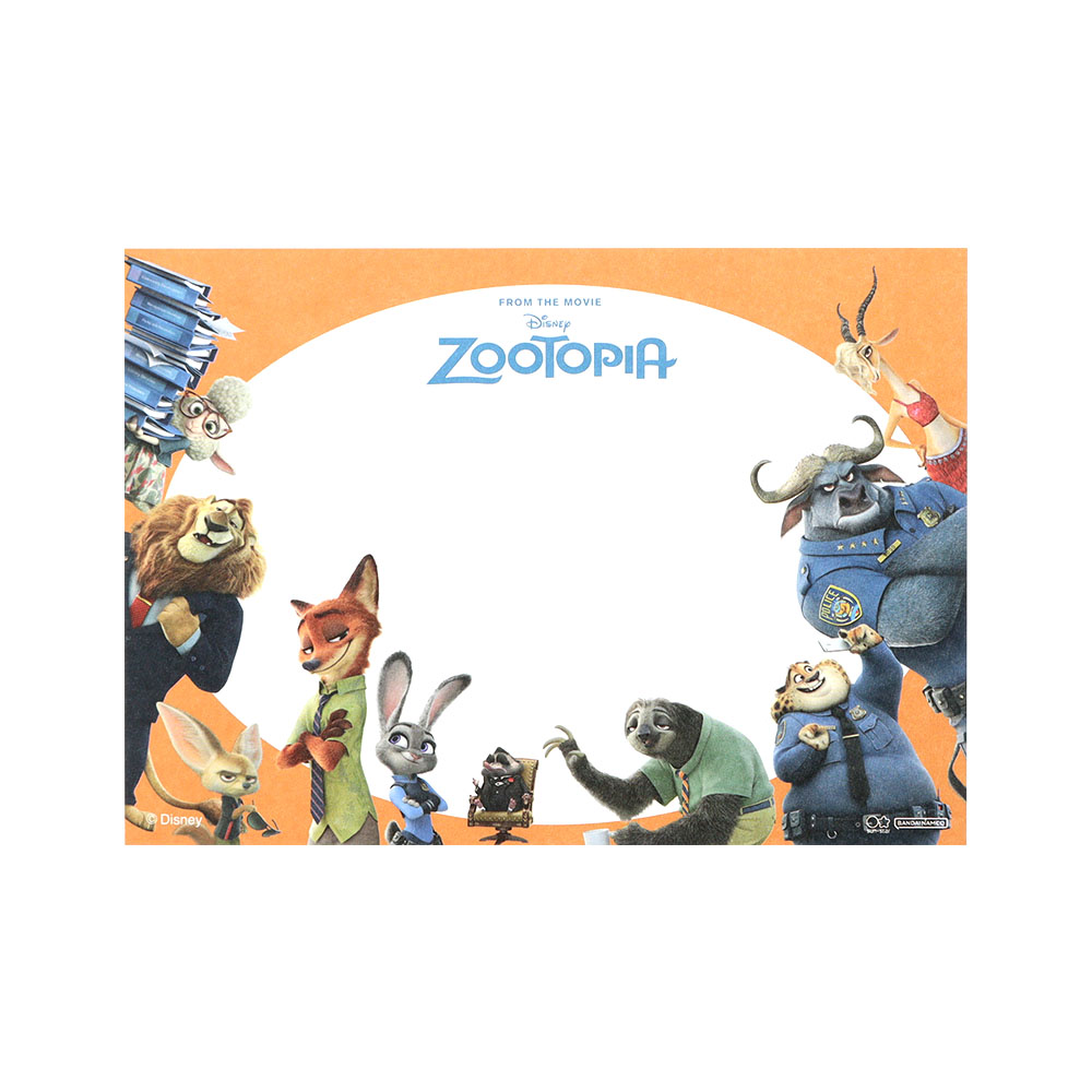 メモ A6 ズートピア デザイン2