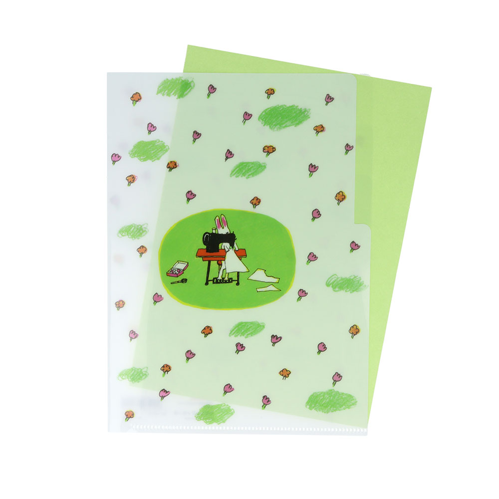 クリアファイルA5 3P 花(使用イメージ)