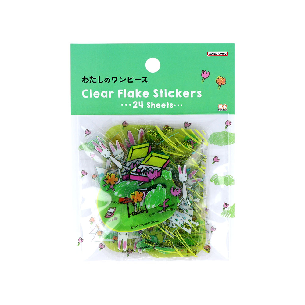 クリアフレークシール 花