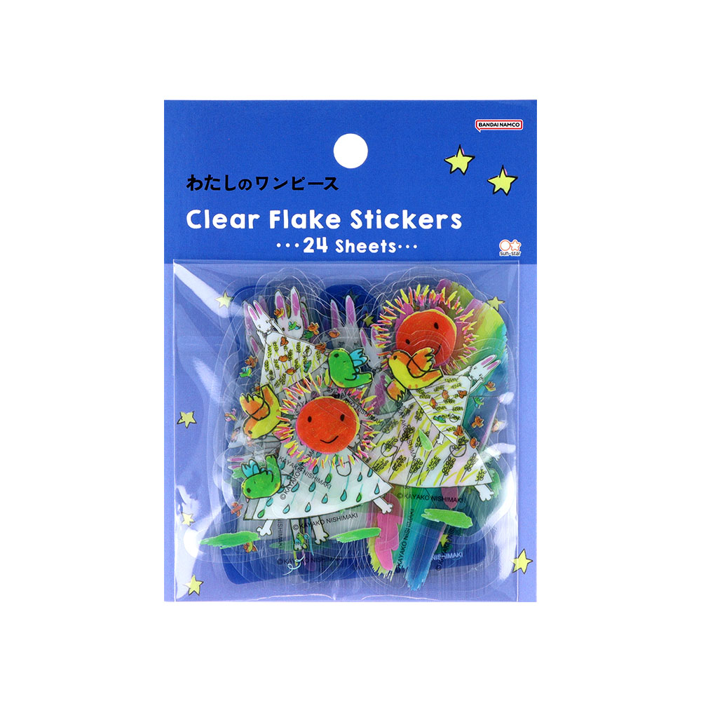 クリアフレークシール 星