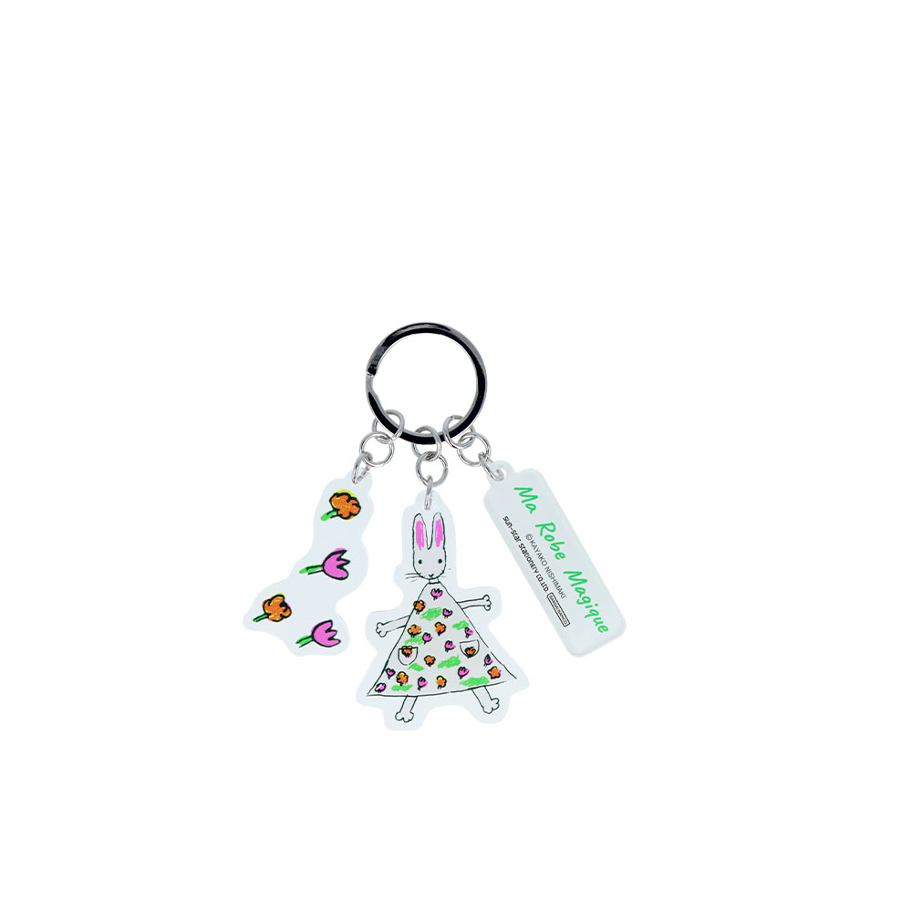 3連アクリルキーホルダー 花(内容)