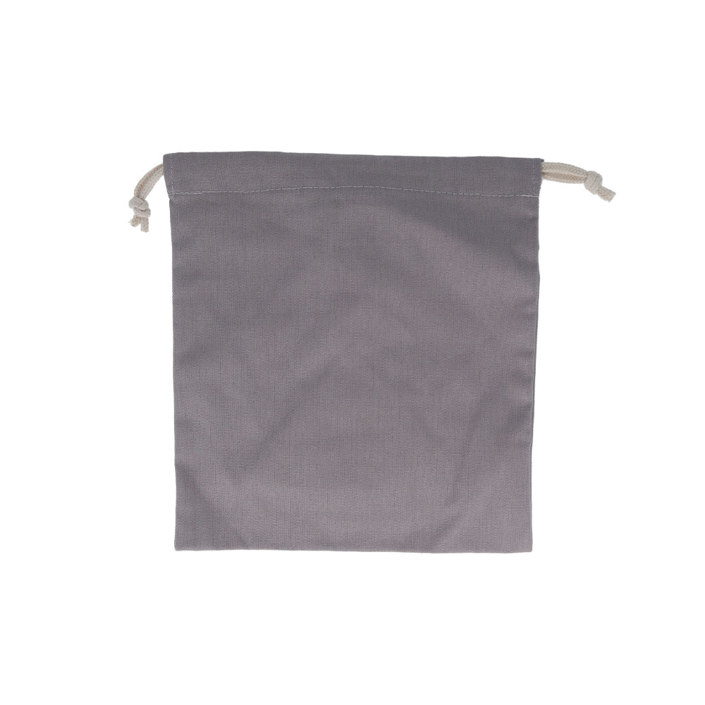 サガラ刺繍巾着 花(ウラ)