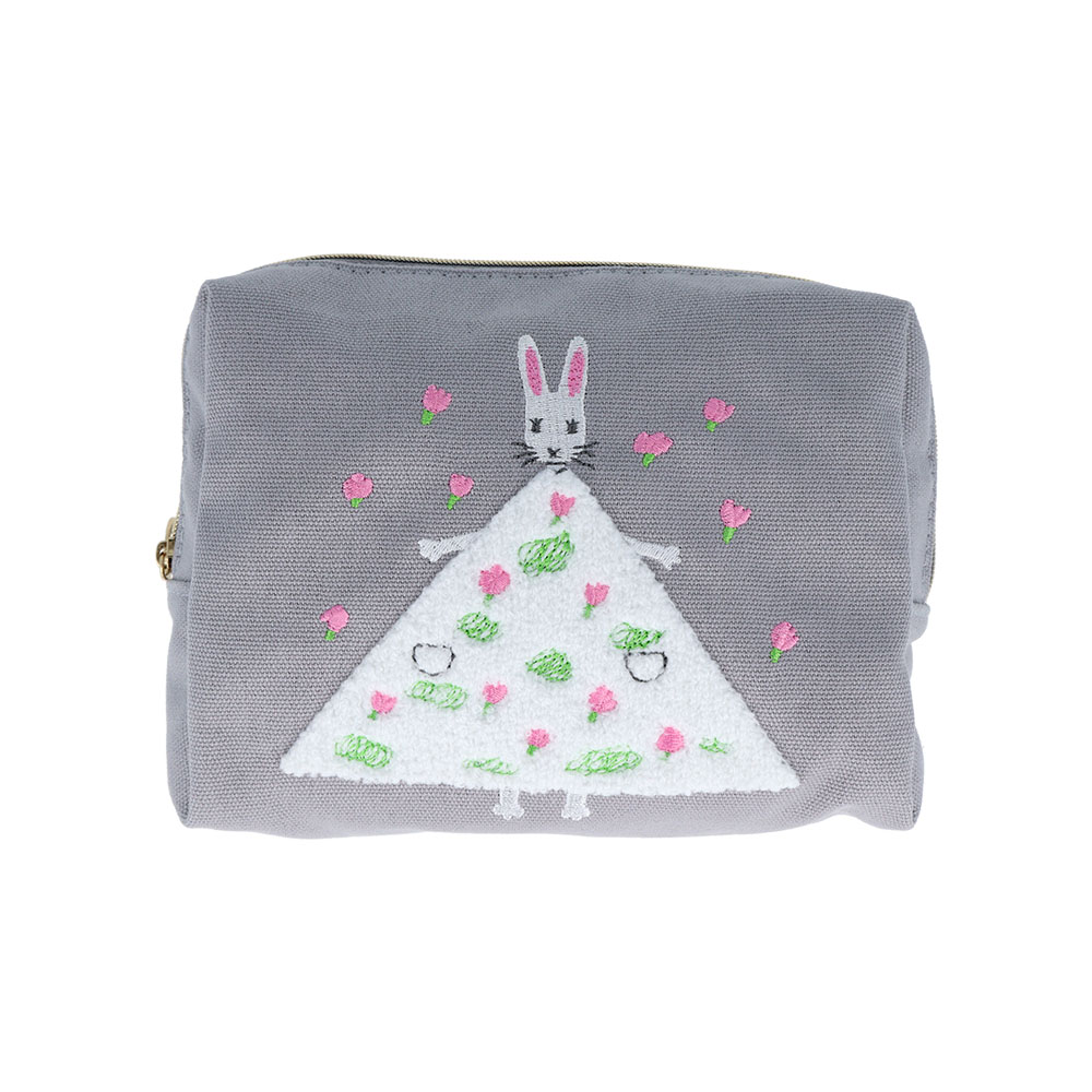 サガラ刺繍ペンケース 花