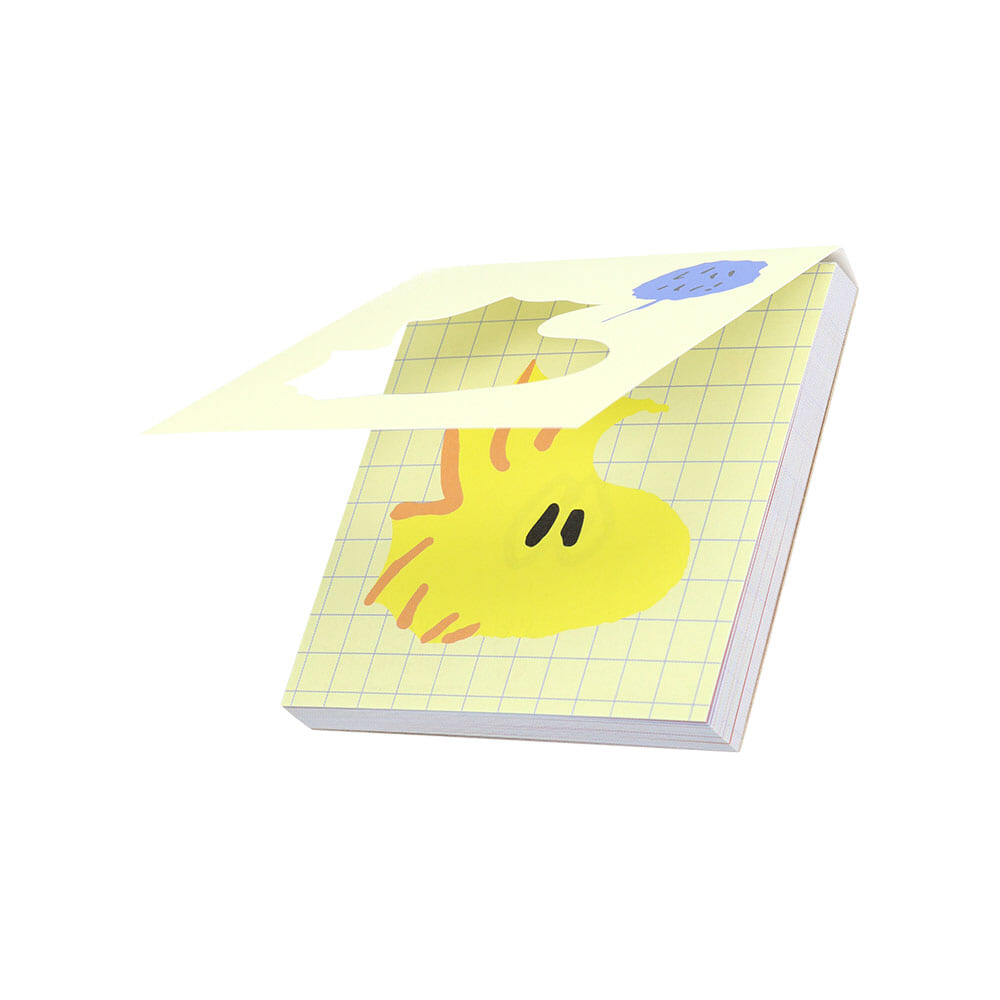 窓付スクエアメモ ウッドストック