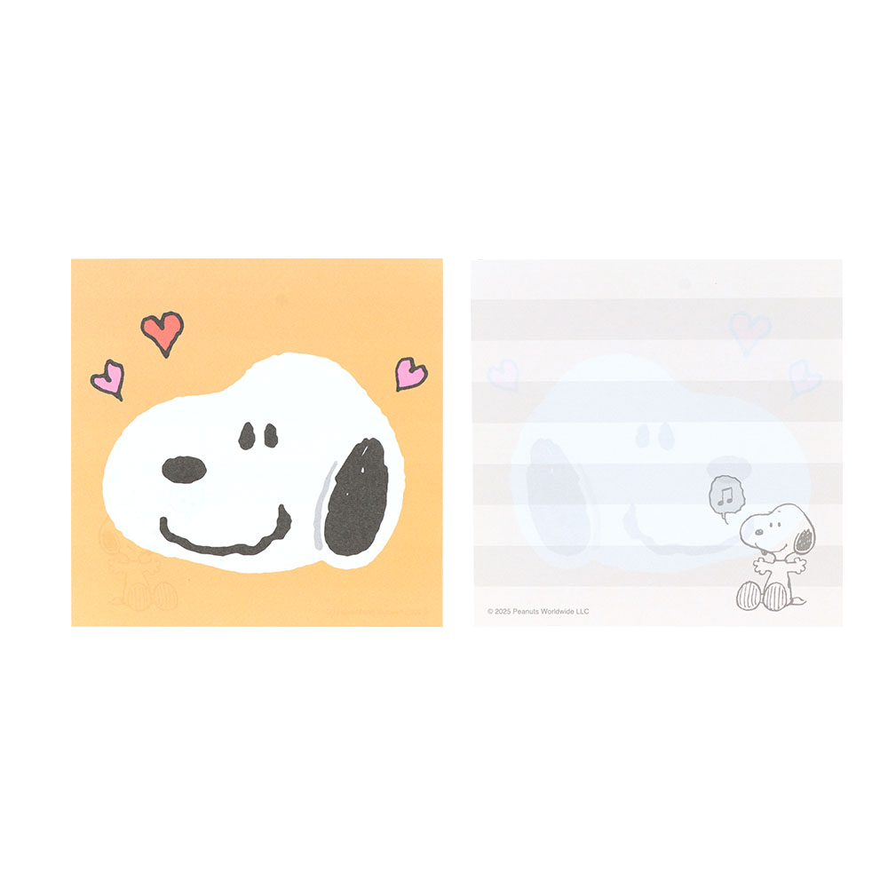 窓付スクエアメモ スヌーピー02