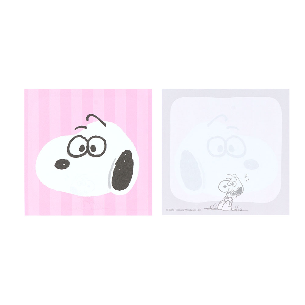 窓付スクエアメモ スヌーピー04