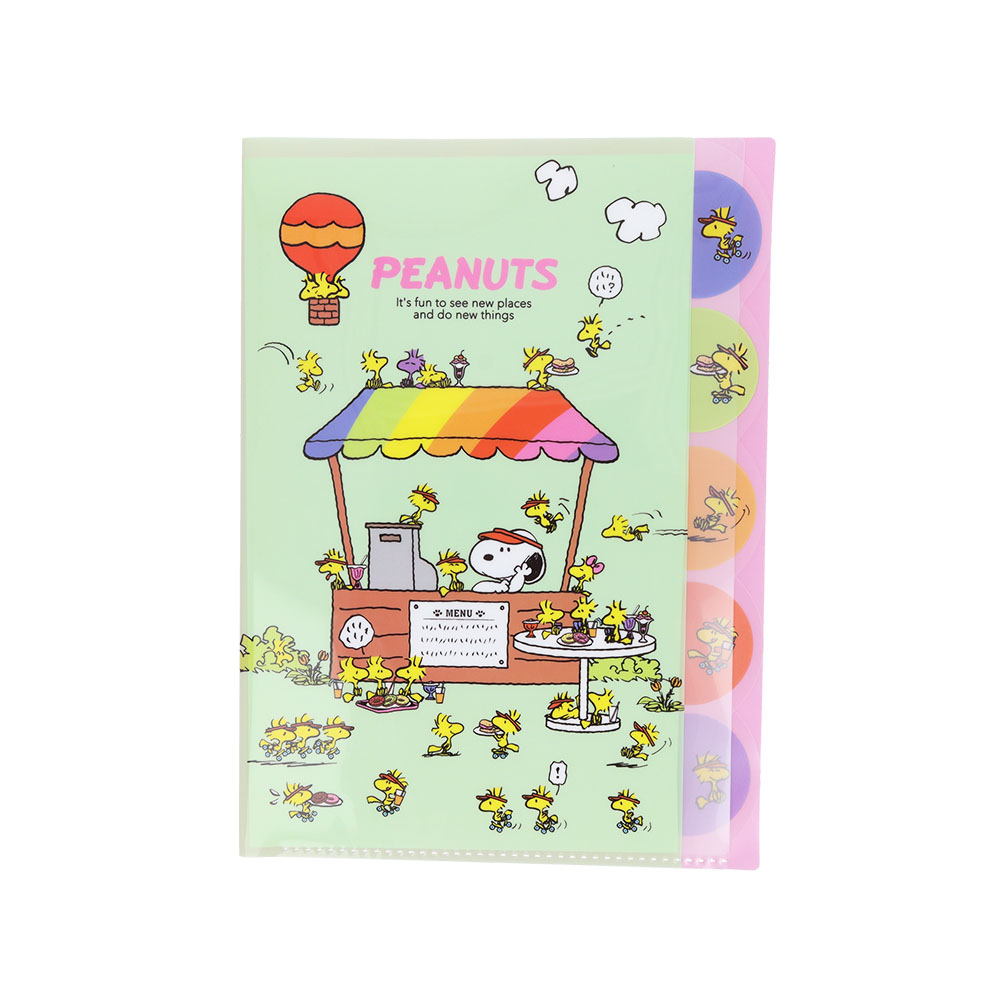 ダイカットクリアファイル5P　カフェスタンド