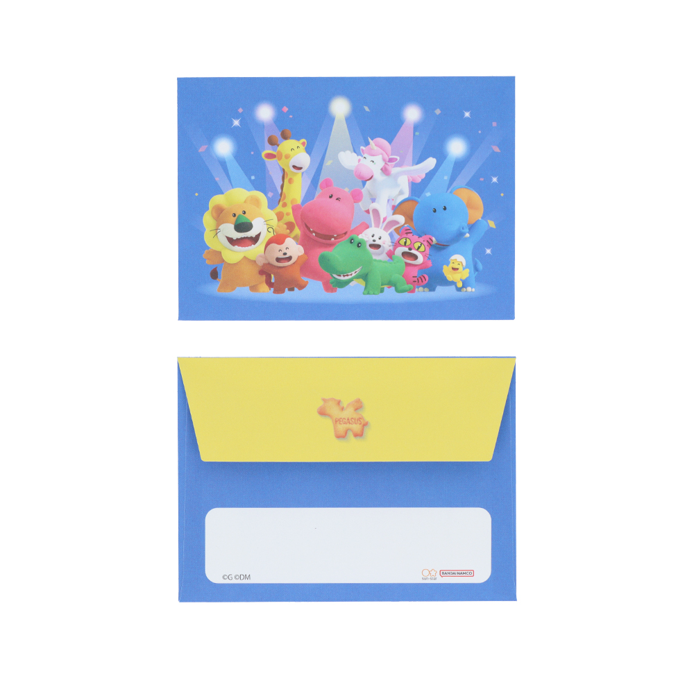 ミニレターセット　ブルー封筒