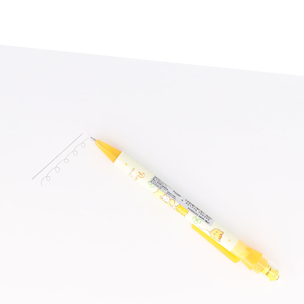 くるくるドームペン2 シャープペン「ポムポムプリン」使用イメージ