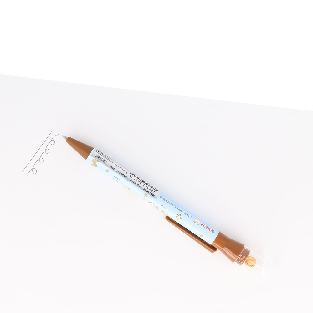 くるくるドームペン2 ボールペン「チャーリー・ブラウン」使用イメージ