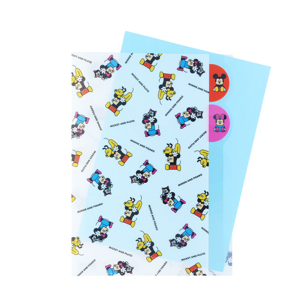 ダイカットクリアファイル 5P　チラシ（使用イメージ）