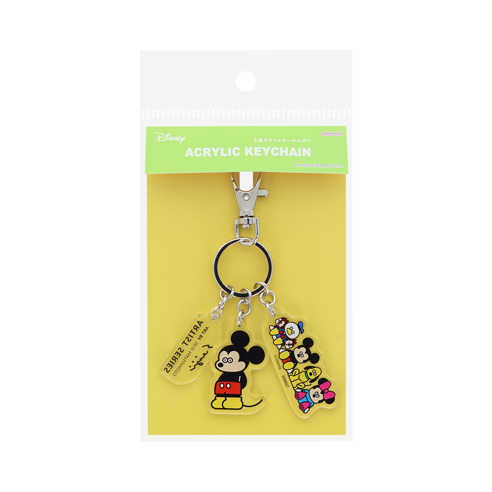 3連アクリルキーホルダー　C