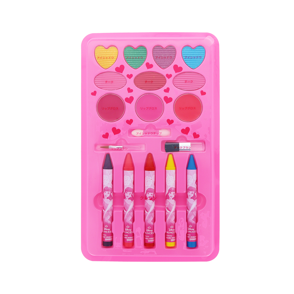 サンスター文具「ディズニープリンセス」メイクアップぬりえセット（メイクパレット）