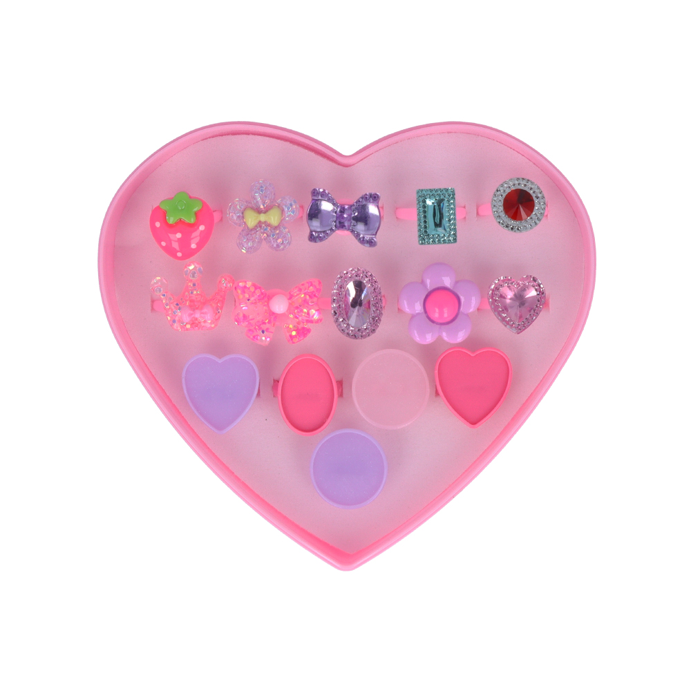 Myプリティリングセット（ディズニープリンセス）ケースオープン