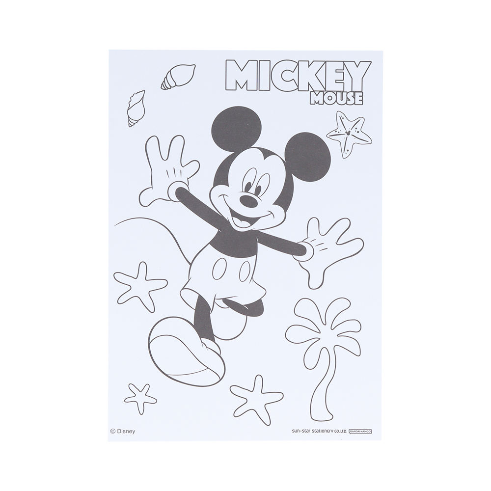 サンスター文具 ディズニー「ぬってかざれる!パレットぬりえ」ミッキー&フレンズ(塗り絵1)