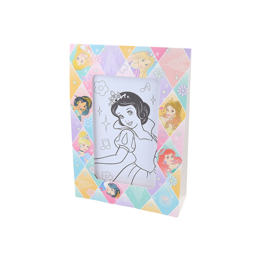 サンスター文具 ディズニー「ぬってかざれる!パレットぬりえ」ディズニープリンセス(台紙)