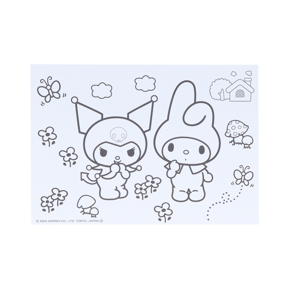 「サンリオキャラクターズ」ぬってかざれる！パレットぬりえ（メロクロ）