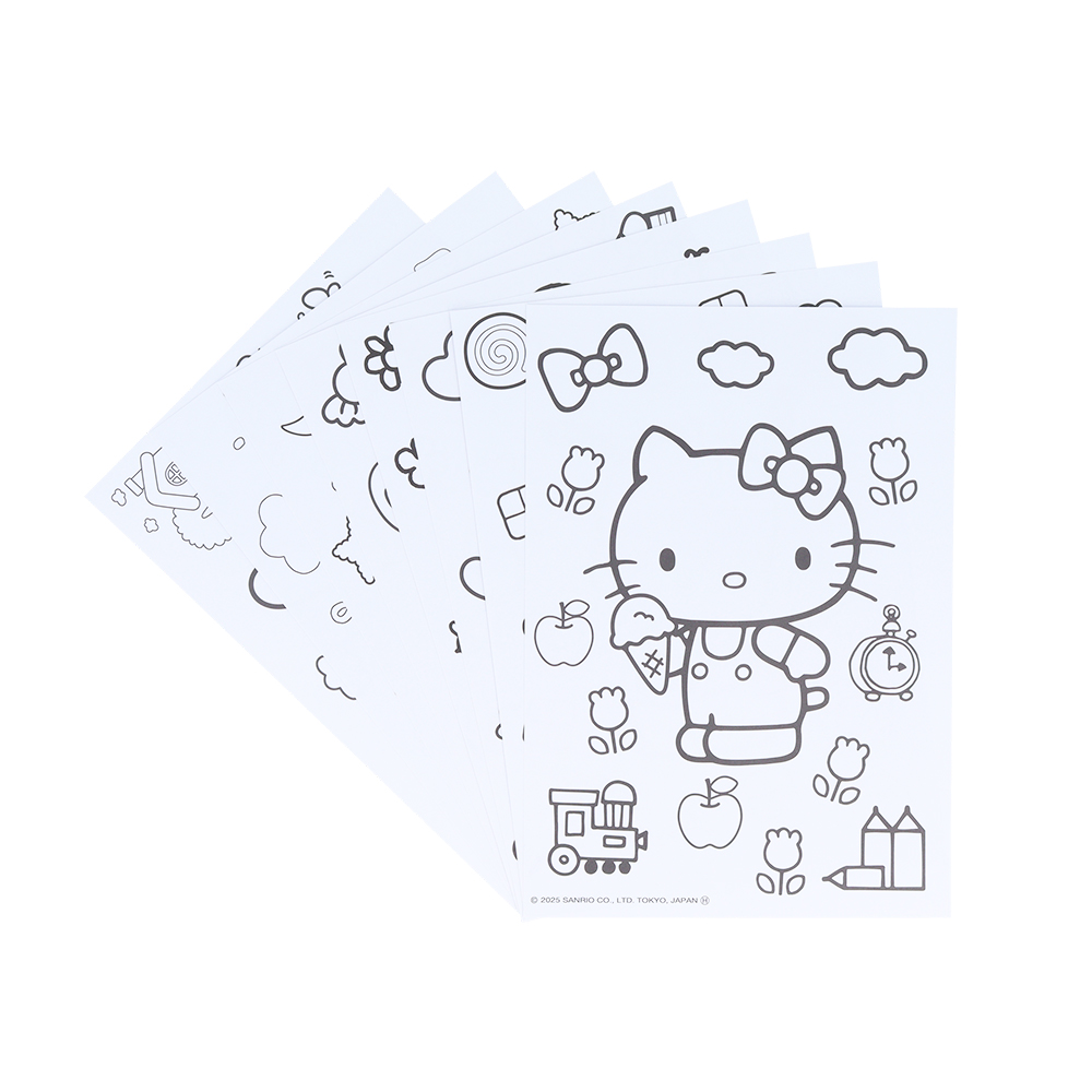 「サンリオキャラクターズ」ぬってかざれる！パレットぬりえ（ぬりえ）