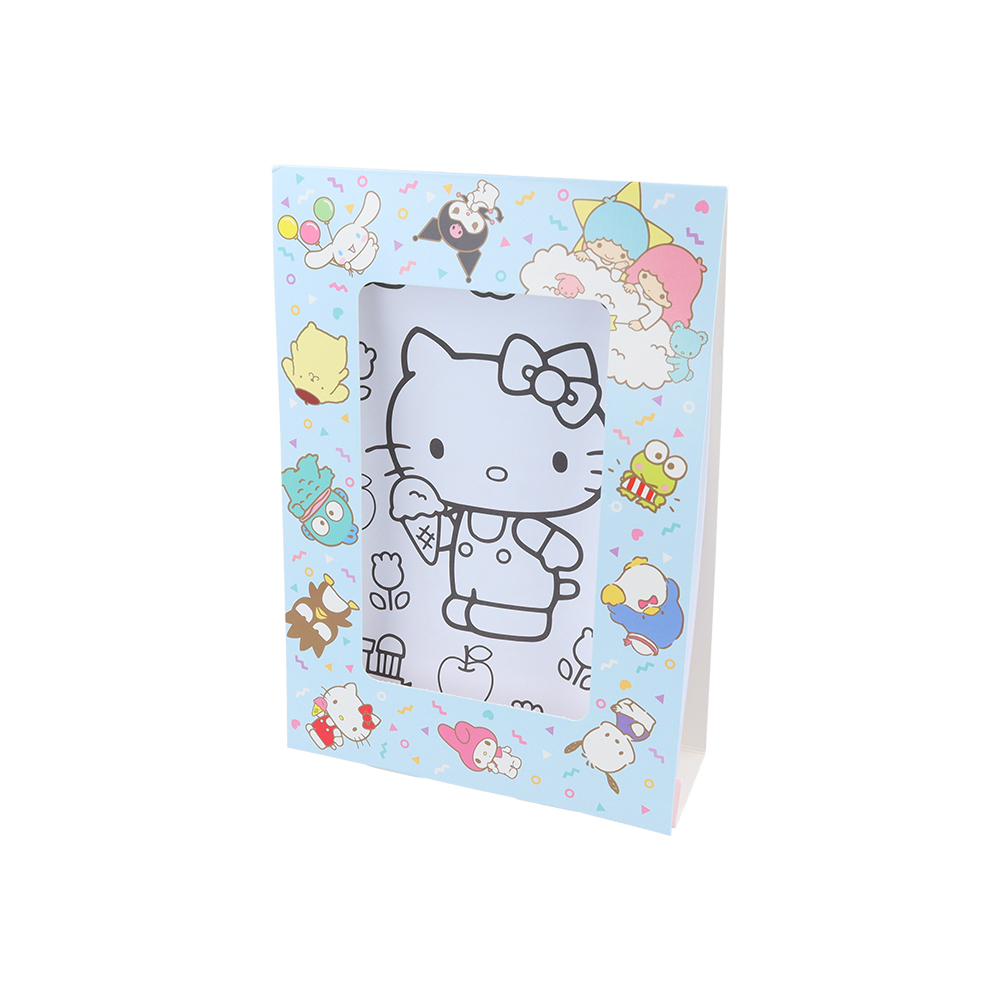 「サンリオキャラクターズ」ぬってかざれる！パレットぬりえ（台紙）