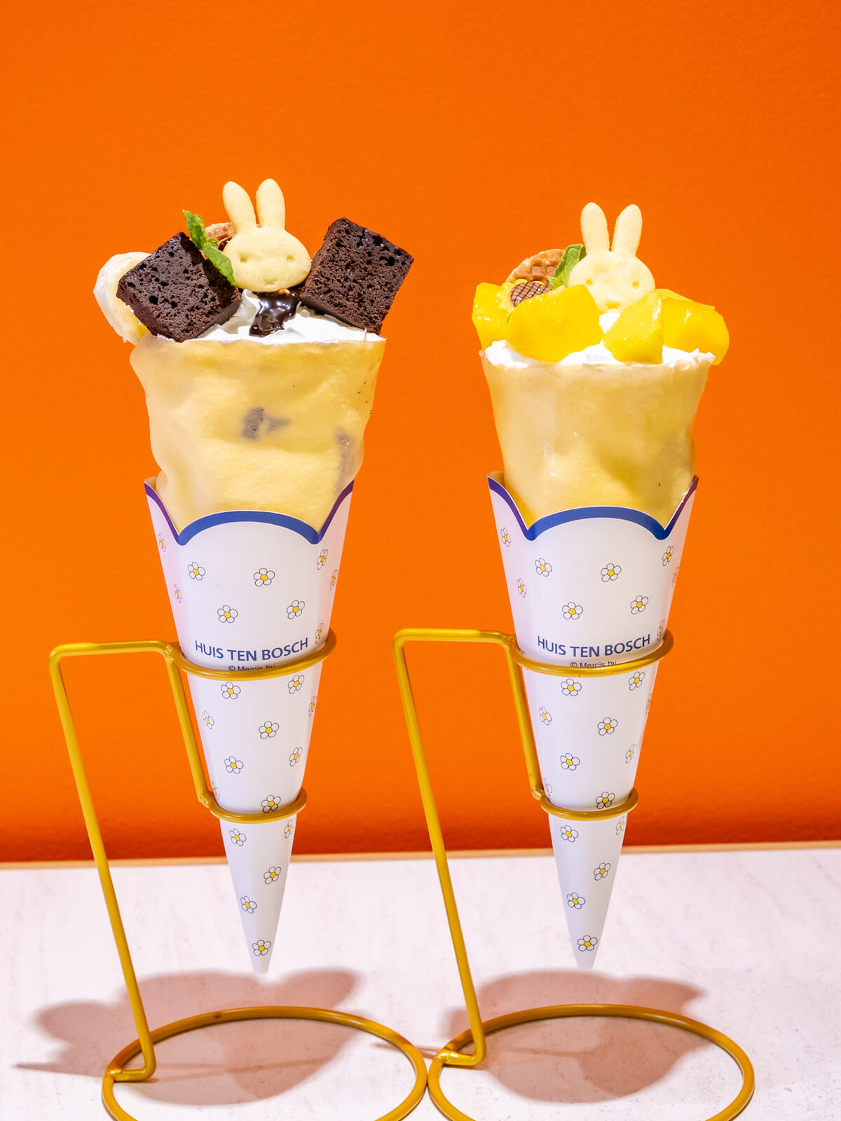 ミッフィーのマンゴークレープ／ミッフィーのチョコバナナクレープ