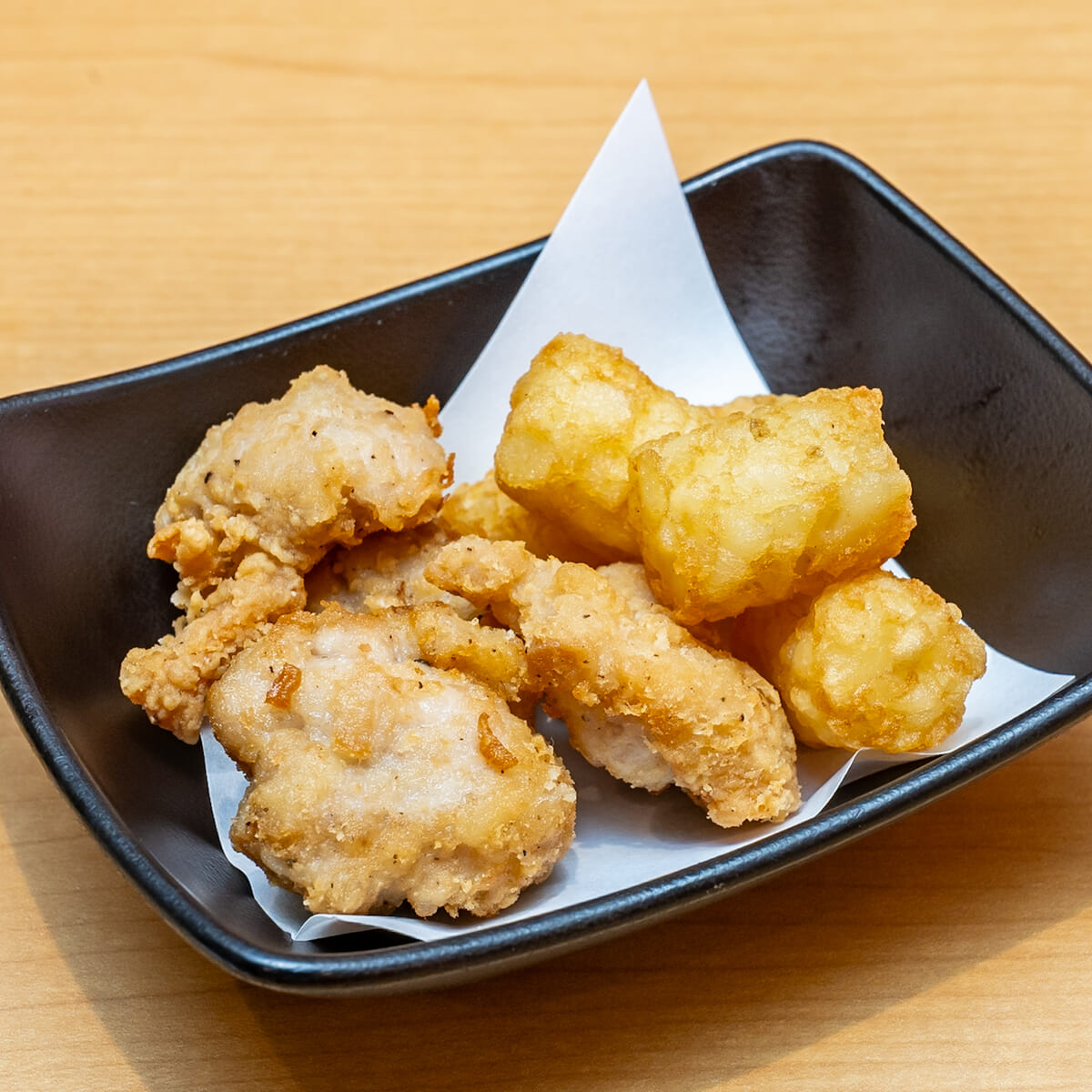 フライドチキン&ハッシュドポテト