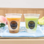 タリーズコーヒー「＆TEA ジャスミン香るピーチフローズンティー／メロンヨーグルトスワークル」