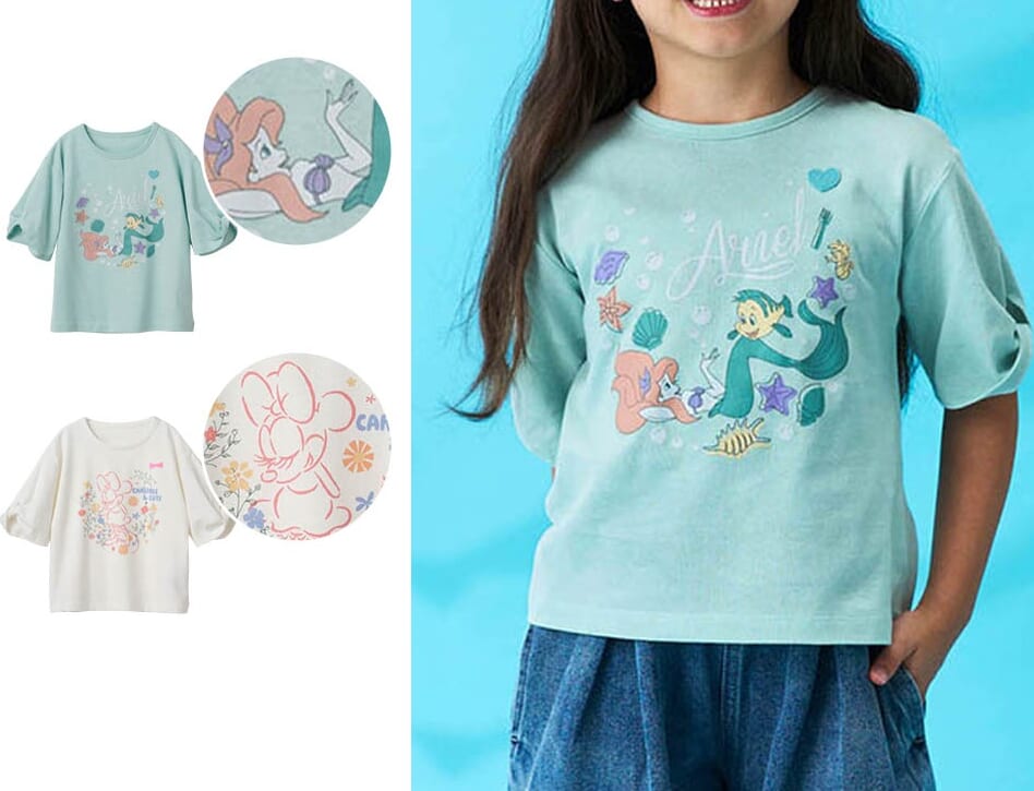 名札ココねじり袖の半袖Tシャツ