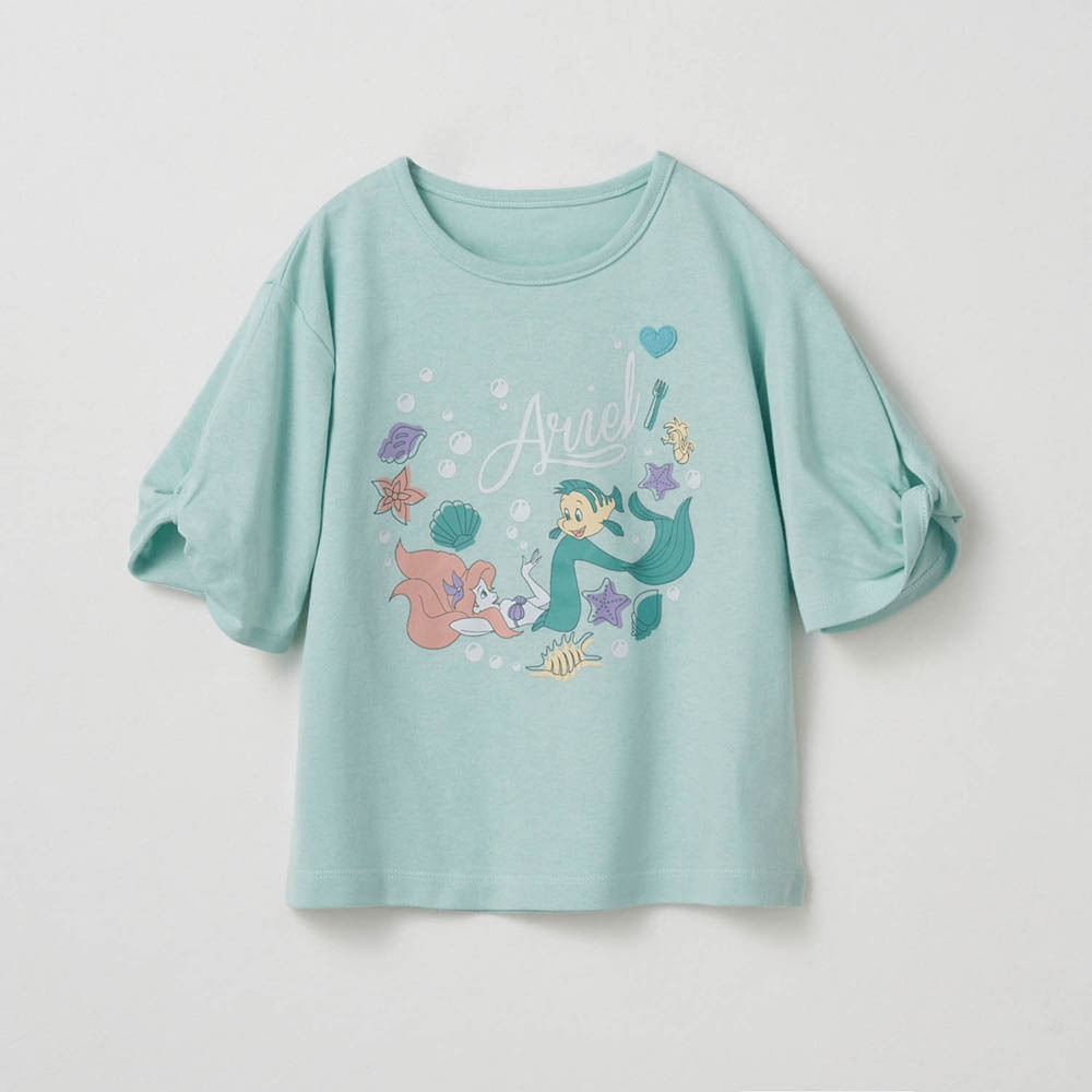 名札ココねじり袖の半袖Tシャツ　アリエル