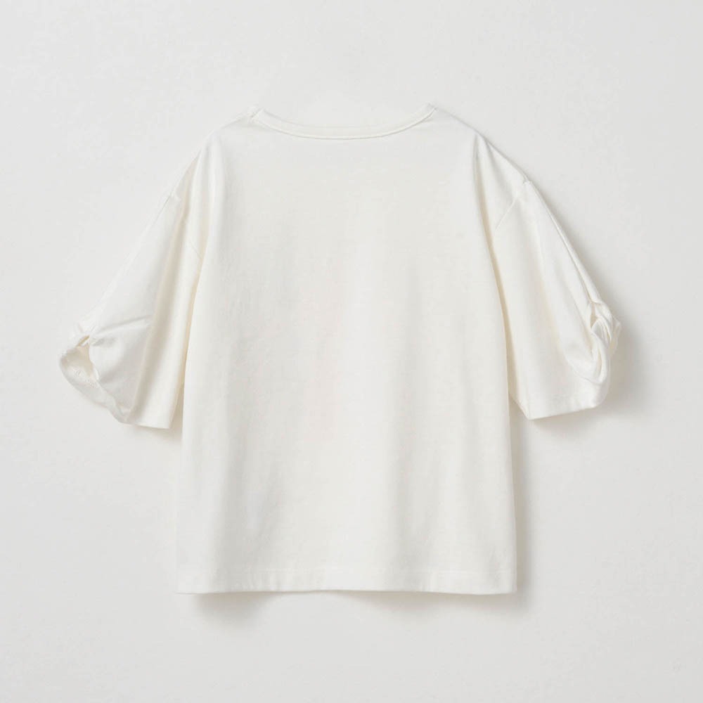 名札ココねじり袖の半袖Tシャツ　バックスタイル