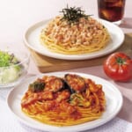暑い時期でも食欲そそる、夏野菜を使ったパスタが登場～「ゴロっと茄子とベーコンの完熟トマトパスタ」「九州産ゆず香る たらこパスタ」