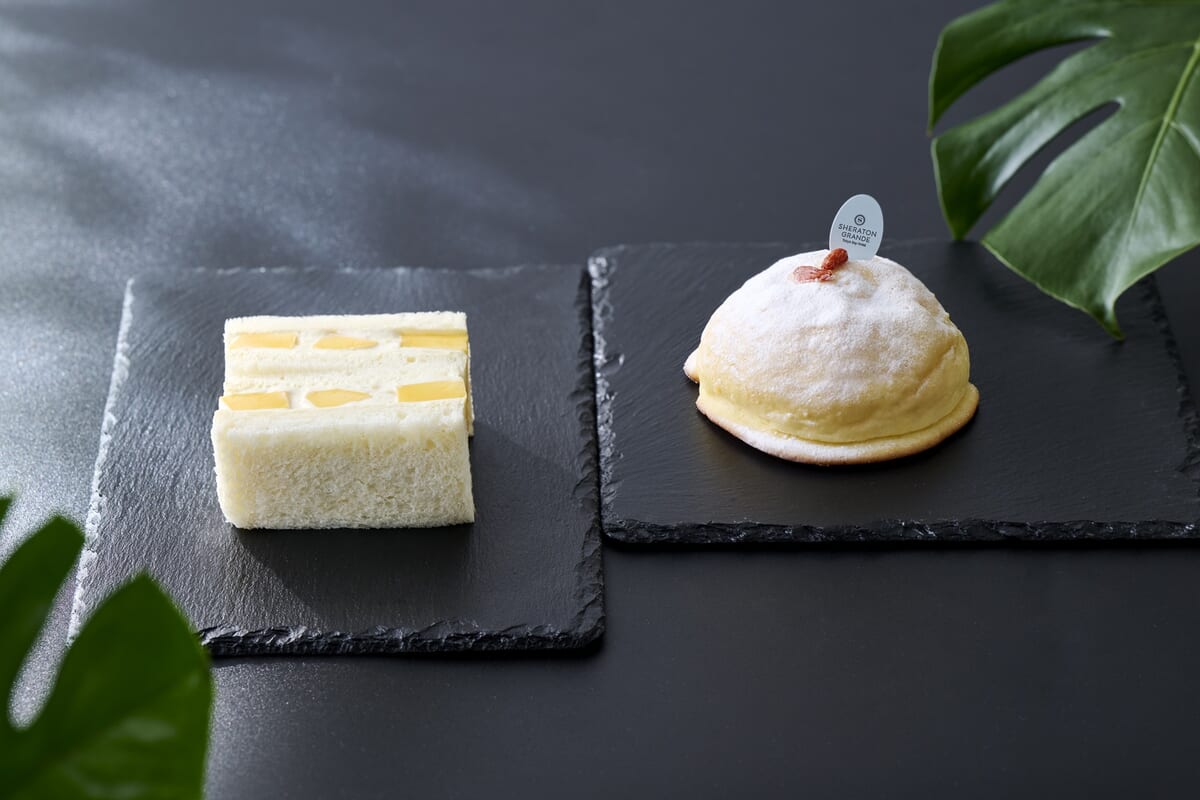 マンスリーベーカリー「マンゴーサンド／杏仁クリームパン」
