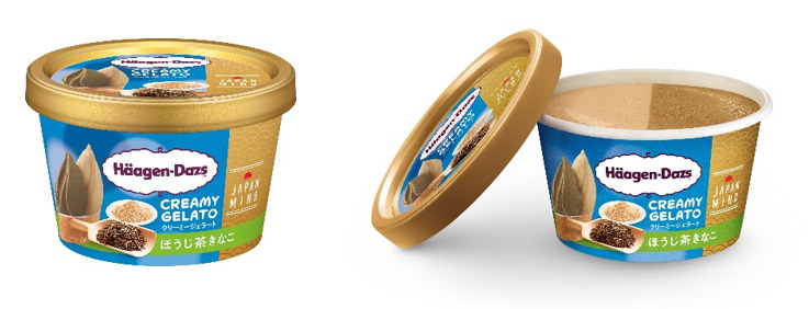 ハーゲンダッツ ミニカップ CREAMY GELATO『ほうじ茶きなこ』（期間限定）　商品イメージ