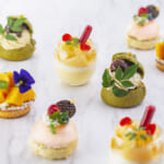 ピーチとマンゴー、抹茶の新作ケーキ