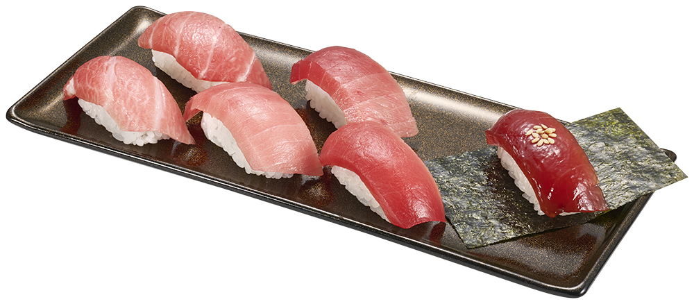 天然本鮪と天然インド鮪食べ比べ