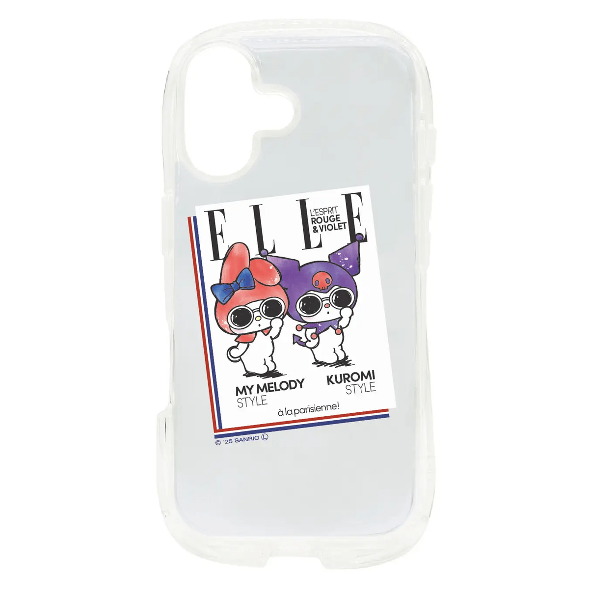 ELLE×マイメロディ＆クロミ　iPhone 16対応クリスタルクリアケース