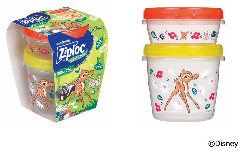 ジップロック スクリューロック  300ml＆730ml 各1個入　<Disney>　25