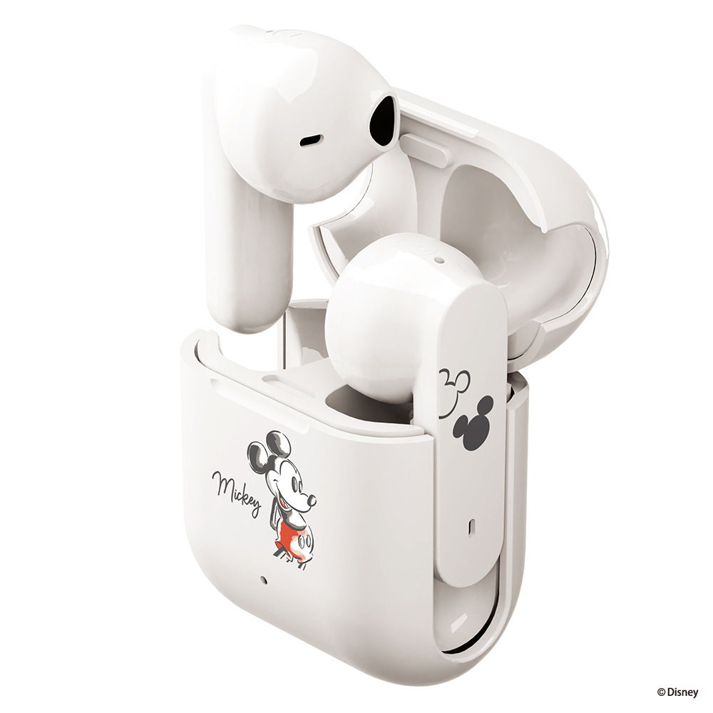 インナーイヤータイプ完全独立型ワイヤレスステレオイヤホン（ミッキーマウス）