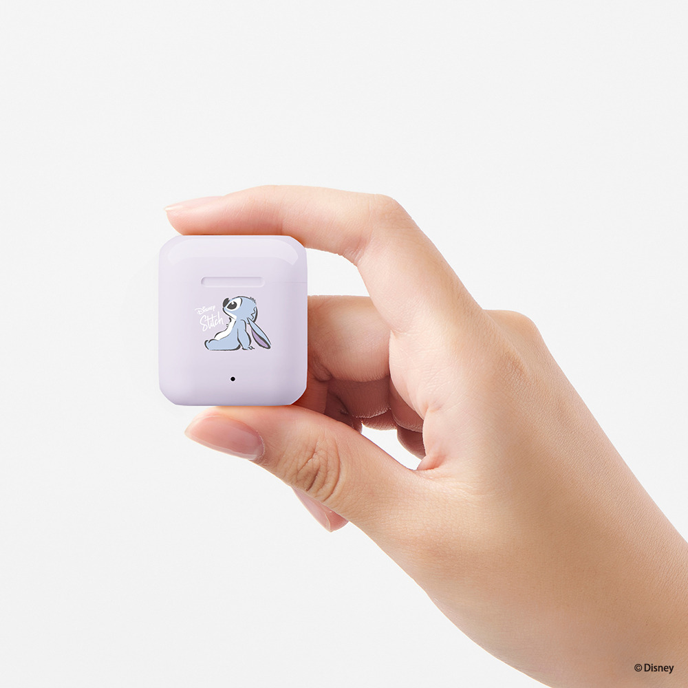 インナーイヤータイプ完全独立型ワイヤレスステレオイヤホン（スティッチ）サイズ感