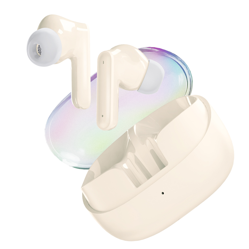 アクティブノイズキャンセリング搭載 完全ワイヤレスイヤホン(ベージュ)1