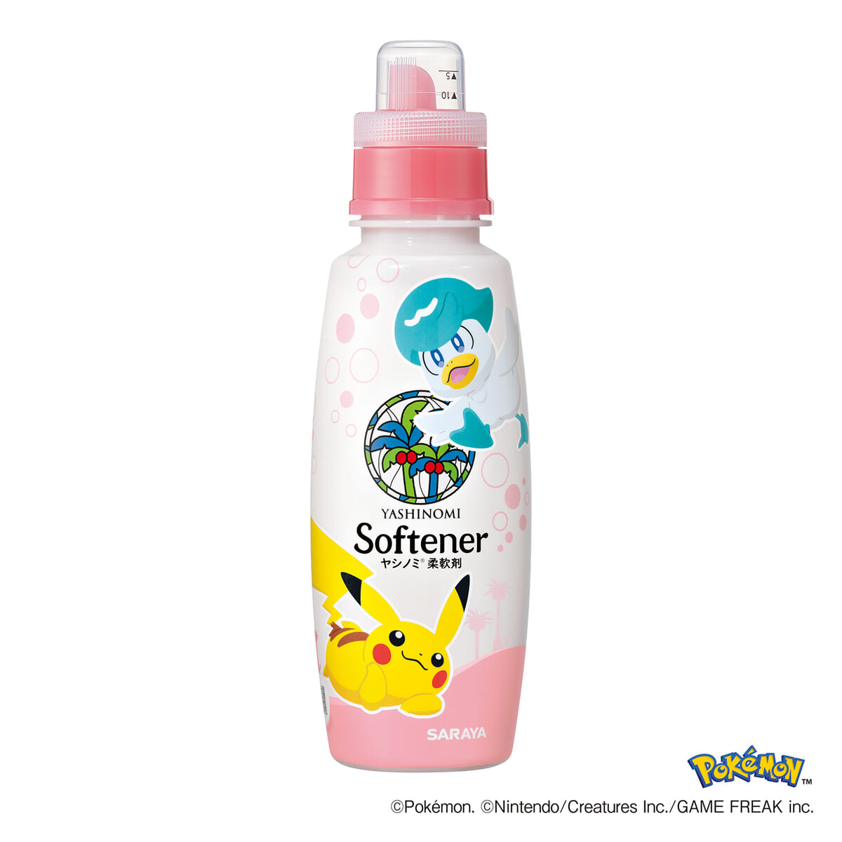 ヤシノミ柔軟剤ポケモンデザイン　ピカチュウ＆クワッス