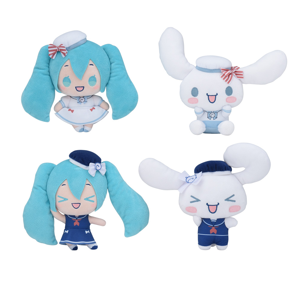 初音ミク×シナモロール　ぬいぐるみ　～マリンスタイル～