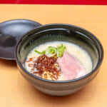 「スシロー×食べログ」全国名店監修シリーズ　“鶏soba座銀”監修「クリーミー鶏白湯ラーメン」