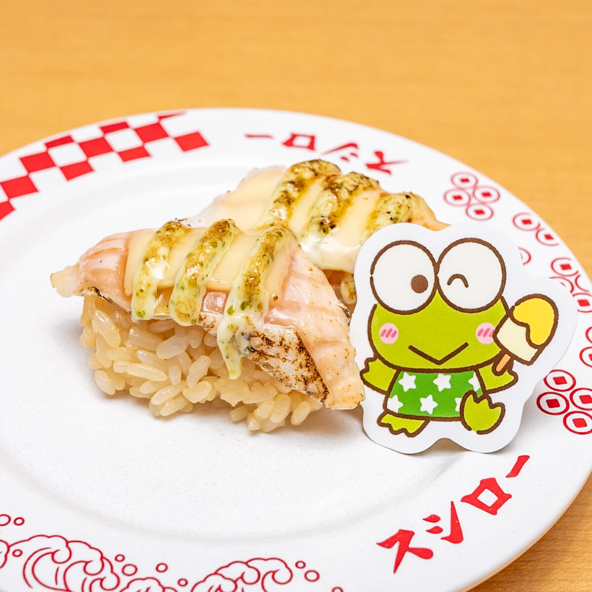 後半：炙りえびバジル・サーモンバジル はぴだんぶいコラボ限定ピック付き