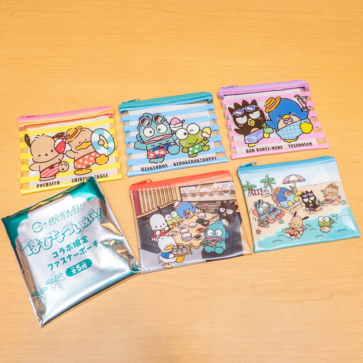 ぷちローセット はぴだんぶいコラボ限定クリアポーチ付き3
