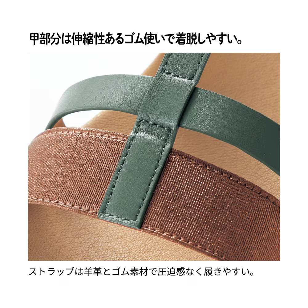 ストラップ　ゴム使い