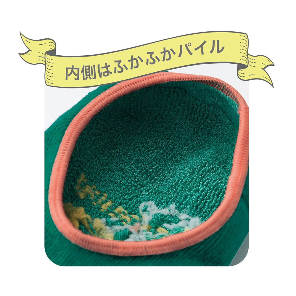足裏パイルが気持ちいいスニーカー丈ソックス　ふかふかパイル