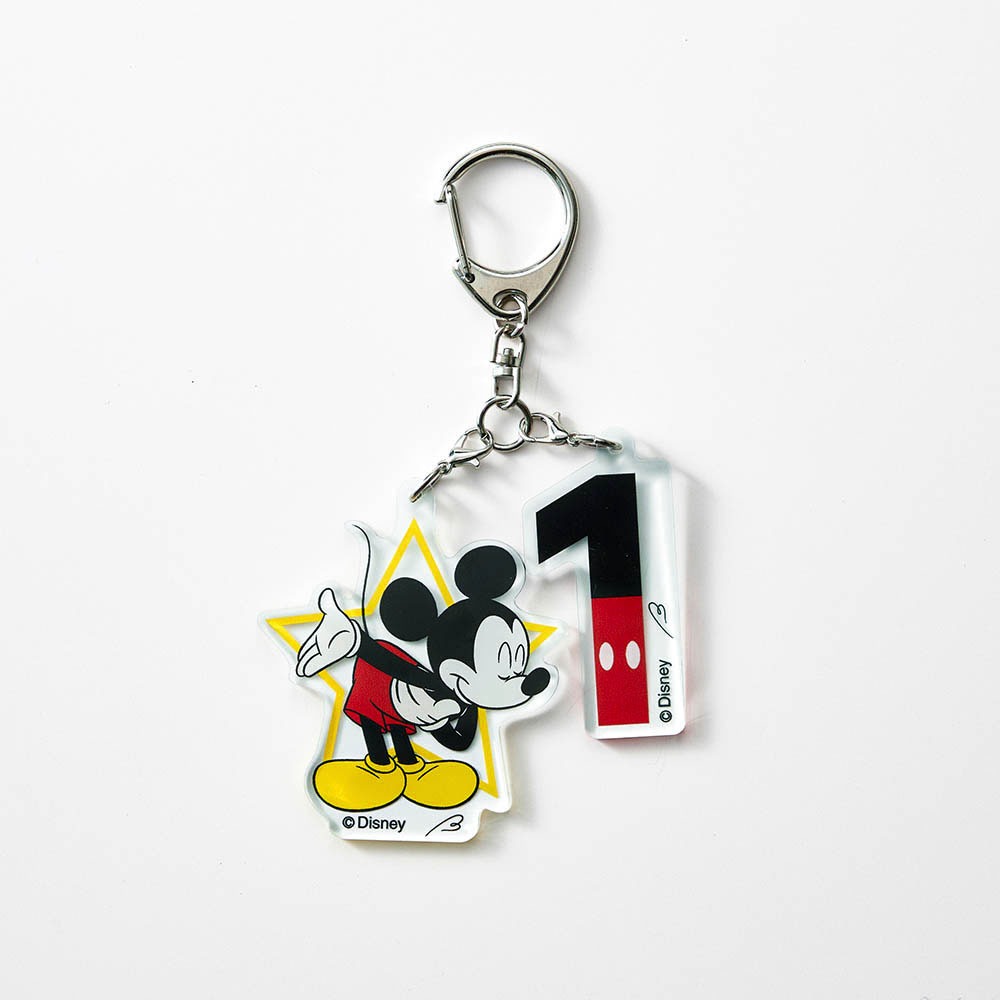 ナンバーアクリルキーホルダー　1