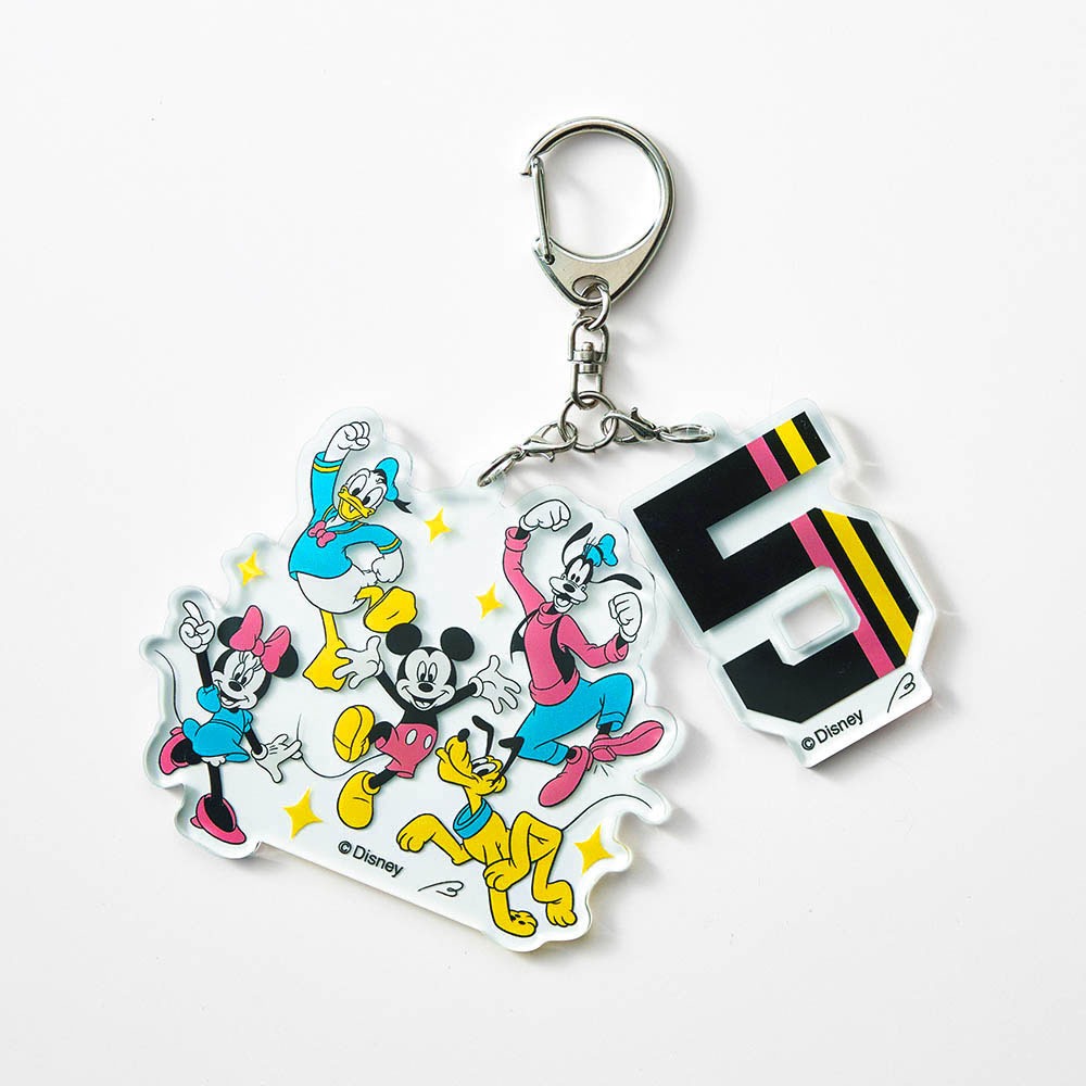 ナンバーアクリルキーホルダー　5